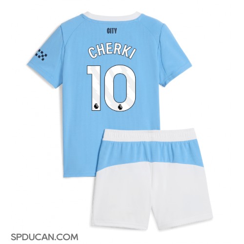 Dječji Nogometni Dres Manchester City Rayan Cherki #10 Domaci 2025-26 Kratak Rukav (+ Kratke hlače)